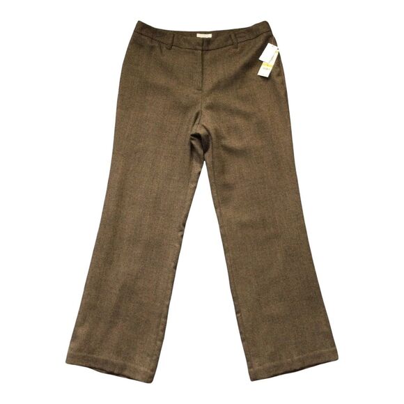 Charter Club Macys Womens Pants sz 14 new nwt $80 Tan Brown Straight x32" Career - Picture 1 of 10